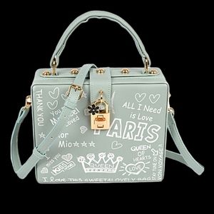 Mint Green Grafitti Bag